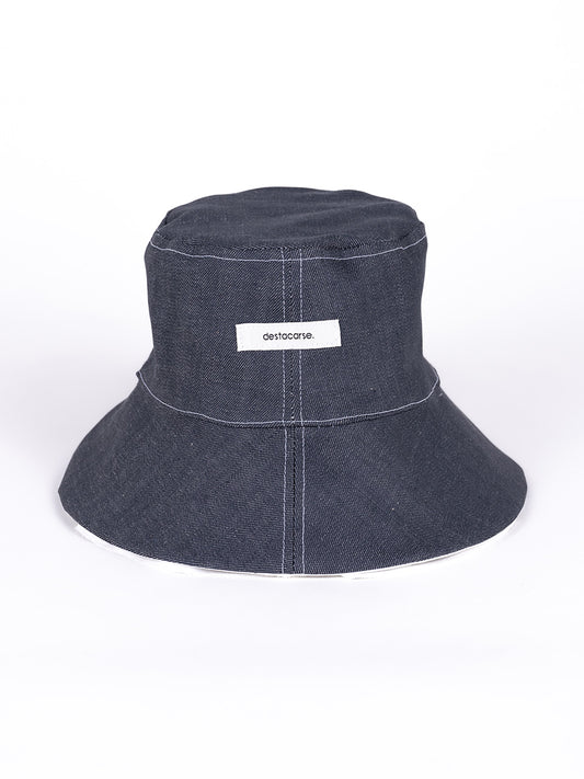 Japanese Selvedge Denim Deconstructed Bucket Hat